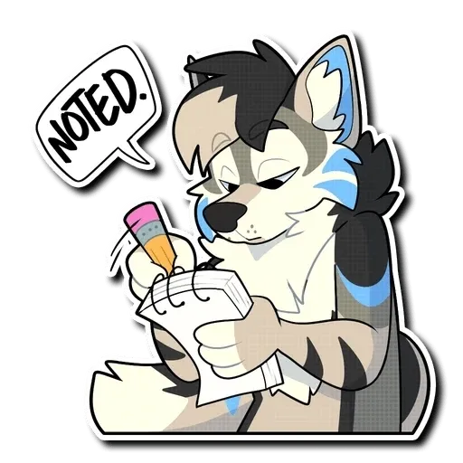 Blue Husky - Sticker 17