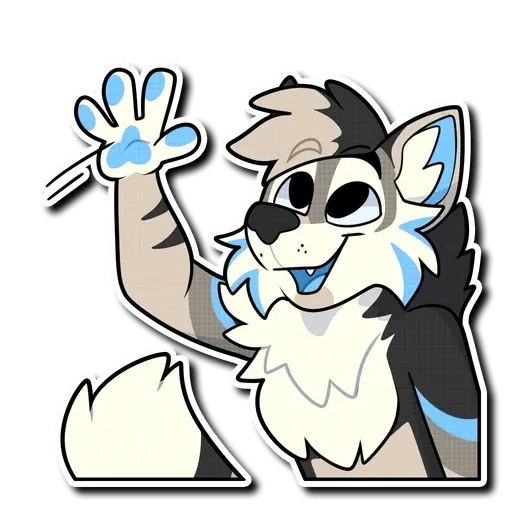 Blue Husky - Sticker 11