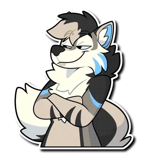 Blue Husky - Sticker 27