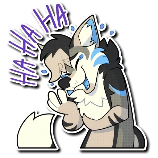 Blue Husky - Sticker 20