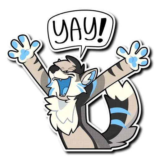 Blue Husky - Sticker 16