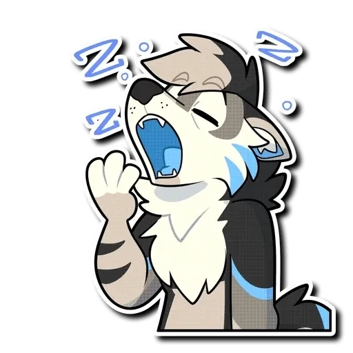 Blue Husky - Sticker 23