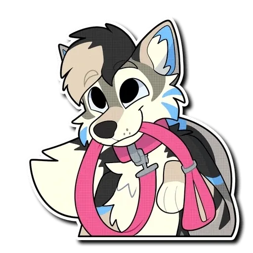 Blue Husky - Sticker 13