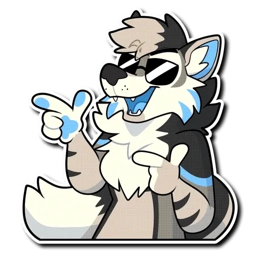 Blue Husky - Sticker 26