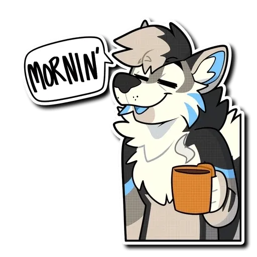 Blue Husky - Sticker 18