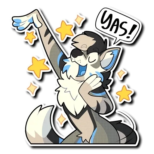 Blue Husky - Sticker 9
