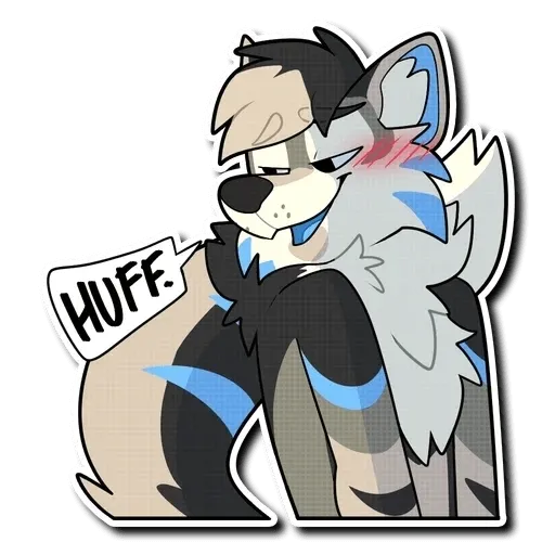 Blue Husky - Sticker 15
