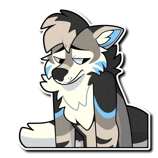 Blue Husky - Sticker 29