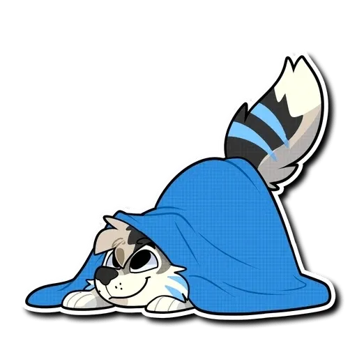 Blue Husky - Sticker 24
