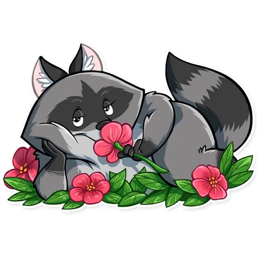 Racoon Elisey - Sticker 20