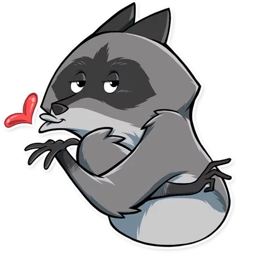 Racoon Elisey - Sticker 21