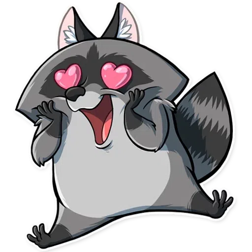 Racoon Elisey - Sticker 22