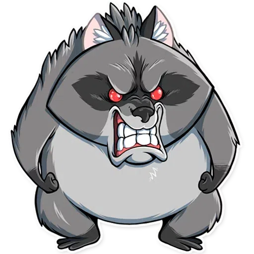 Racoon Elisey - Sticker 12