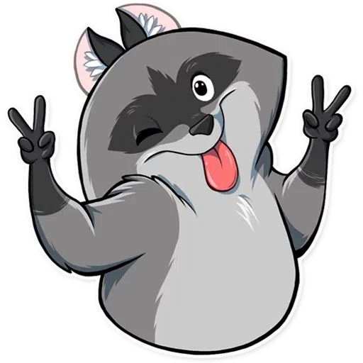 Racoon Elisey - Sticker 17