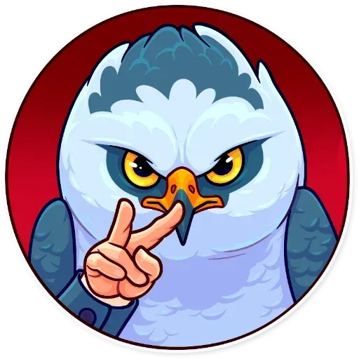 Bird with hands - Sticker 18