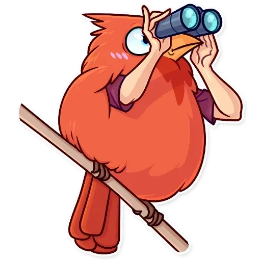 Bird with hands - Sticker 24