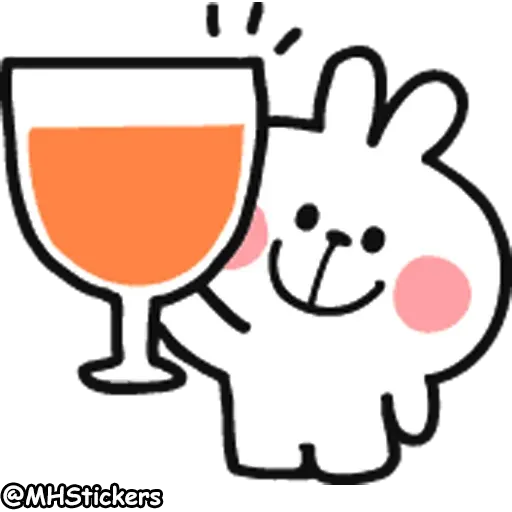 Spoiled Rabbit Doodles Emoji 2 - Sticker 19