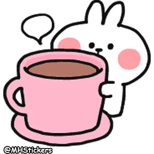 Spoiled Rabbit Doodles Emoji 2 - Sticker 20