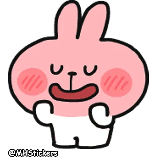 Spoiled Rabbit Doodles Emoji 2 - Sticker 13