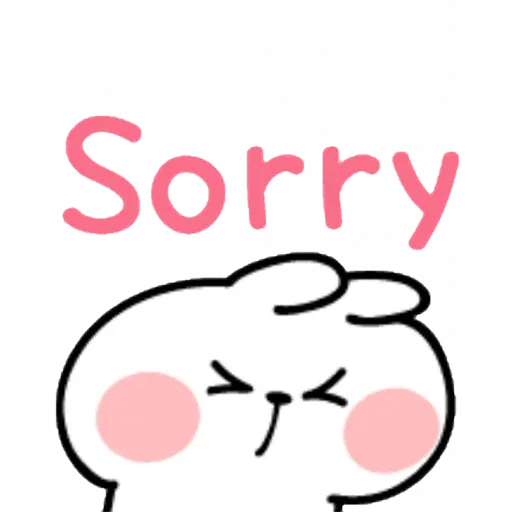 Spoiled rabbit emoji with word - Sticker 19