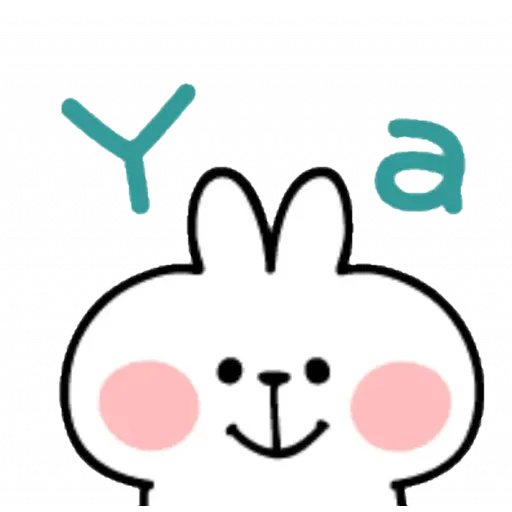 Spoiled rabbit emoji with word - Sticker 18