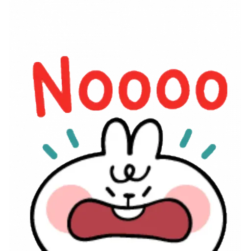 Spoiled rabbit emoji with word - Sticker 20
