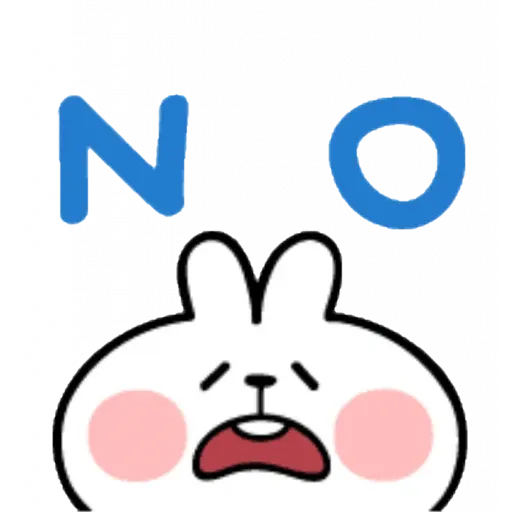Spoiled rabbit emoji with word - Sticker 12