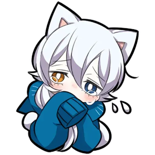 White Kitten 01 - Sticker 15