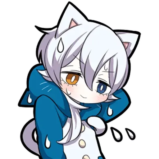 White Kitten 01 - Sticker 9