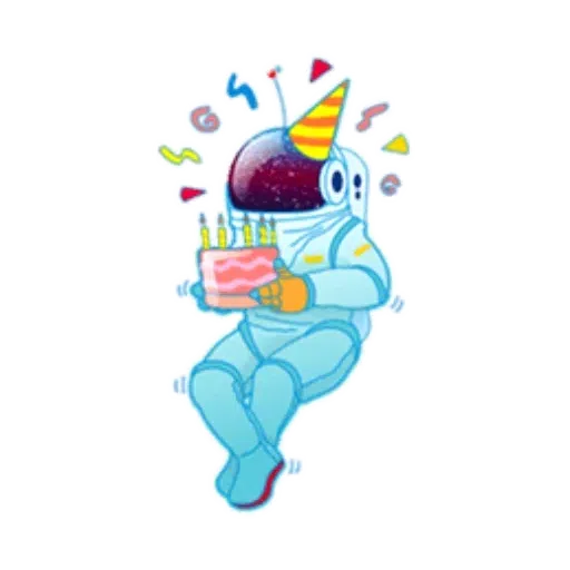 Astronauta Kocm - Sticker 13