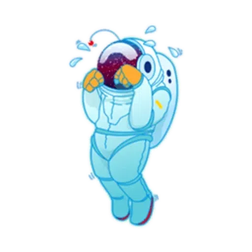 Astronauta Kocm - Sticker 24