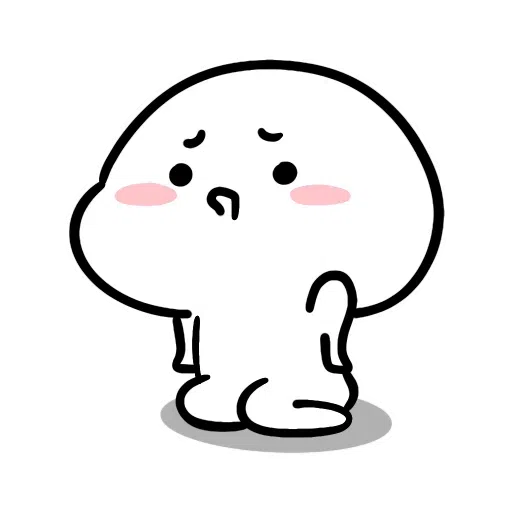SmallWhiteFace2 - Sticker 23