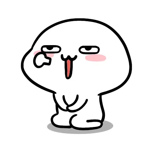 SmallWhiteFace2 - Sticker 29