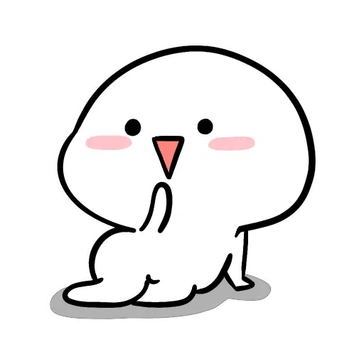 SmallWhiteFace2 - Sticker 10