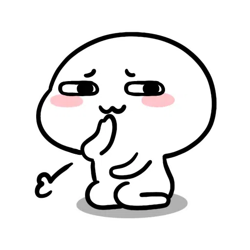 SmallWhiteFace2 - Sticker 28