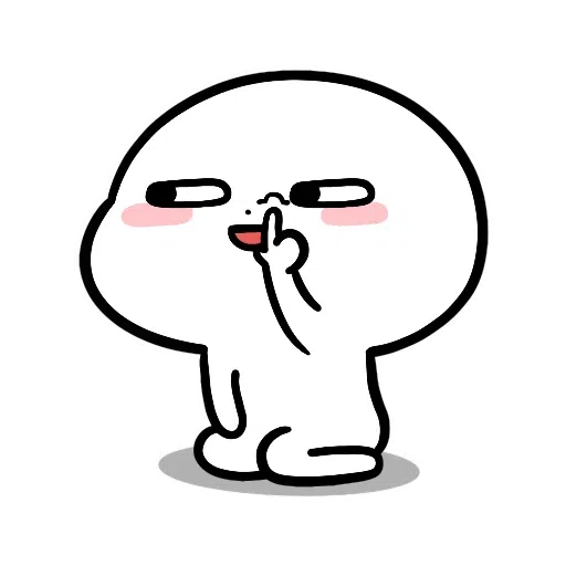 SmallWhiteFace2 - Sticker 30