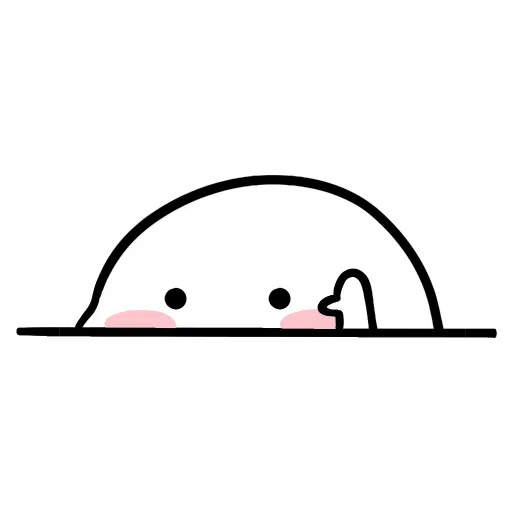 SmallWhiteFace2 - Sticker 21