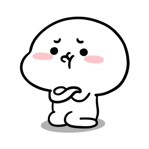 SmallWhiteFace2 - Sticker 27
