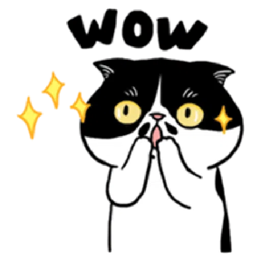 黑白貓 - Sticker 13