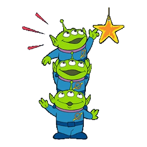 【英文】ALIEN動態貼圖（時髦漫畫風）(Toy Story 玩具總動員) GIF* - Sticker 24