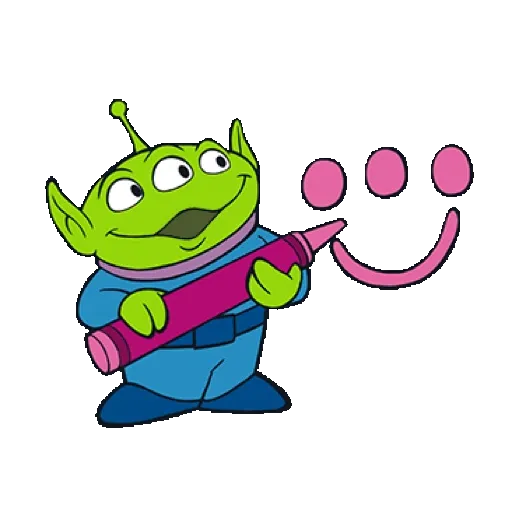 【英文】ALIEN動態貼圖（時髦漫畫風）(Toy Story 玩具總動員) GIF* - Sticker 16