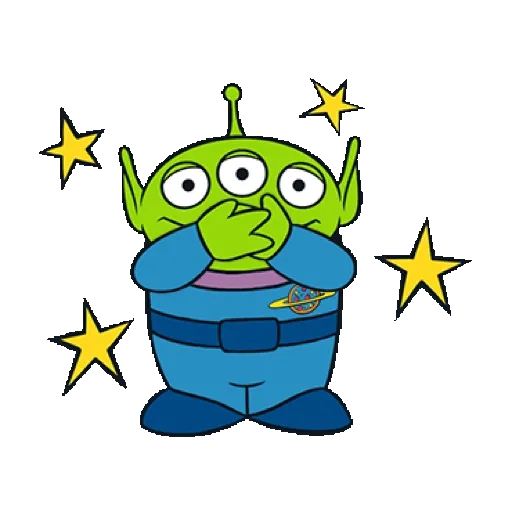 【英文】ALIEN動態貼圖（時髦漫畫風）(Toy Story 玩具總動員) GIF* - Sticker 9