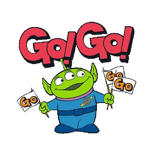 【英文】ALIEN動態貼圖（時髦漫畫風）(Toy Story 玩具總動員) GIF* - Sticker 21