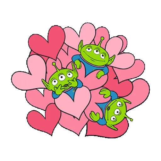 【英文】ALIEN動態貼圖（時髦漫畫風）(Toy Story 玩具總動員) GIF* - Sticker 19