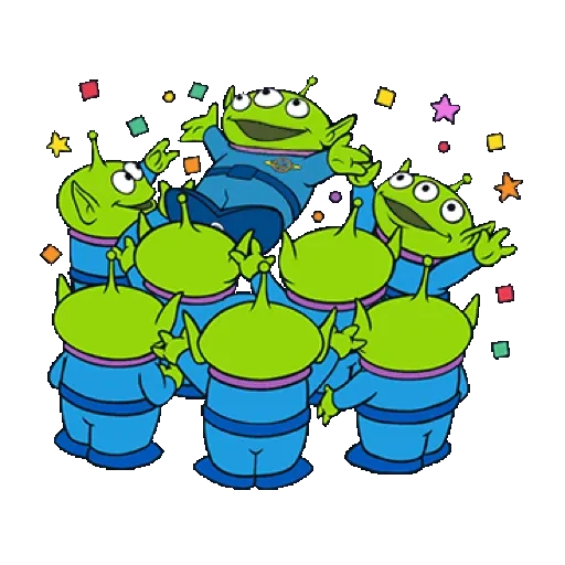 【英文】ALIEN動態貼圖（時髦漫畫風）(Toy Story 玩具總動員) GIF* - Sticker 12