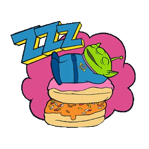 【英文】ALIEN動態貼圖（時髦漫畫風）(Toy Story 玩具總動員) GIF* - Sticker 11