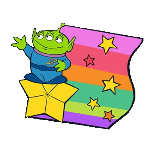 【英文】ALIEN動態貼圖（時髦漫畫風）(Toy Story 玩具總動員) GIF* - Sticker 18