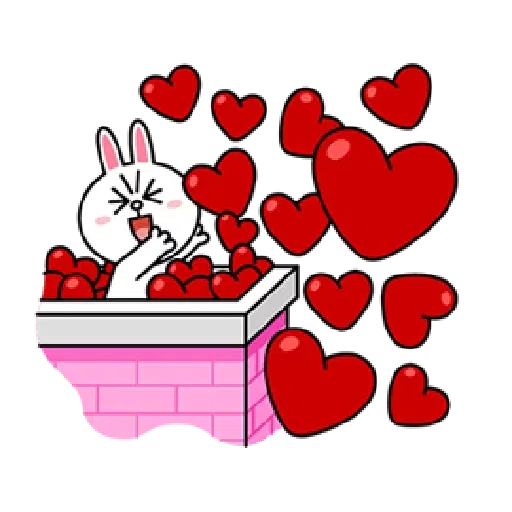 Brown and Cony in love 2 - Sticker 26