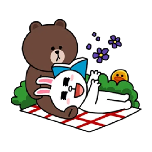 Brown and Cony in love 2 - Sticker 17
