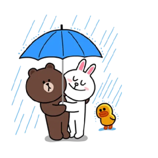 Brown and Cony in love 2 - Sticker 18